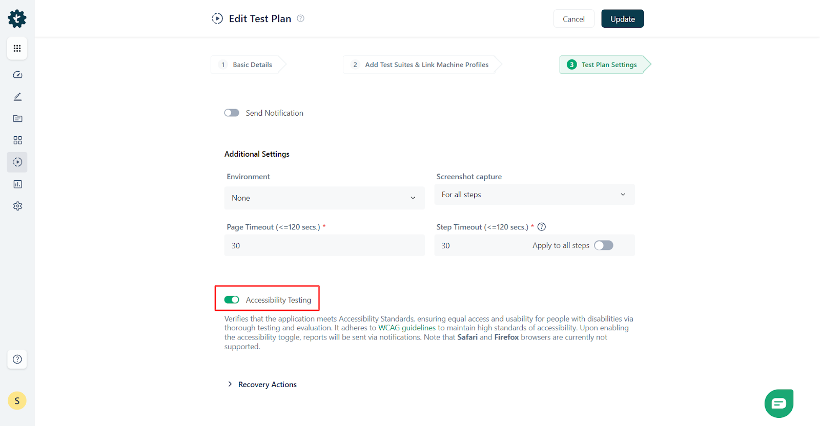 Automate ADA Testing Using Testsigma