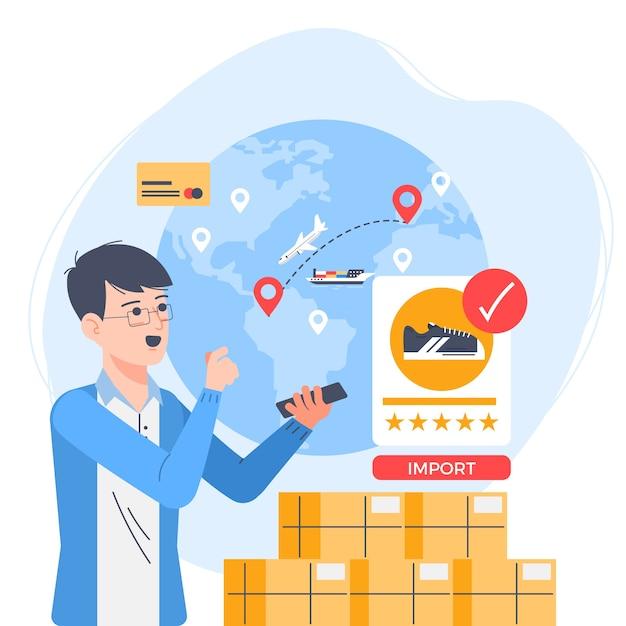Hand drawn international import