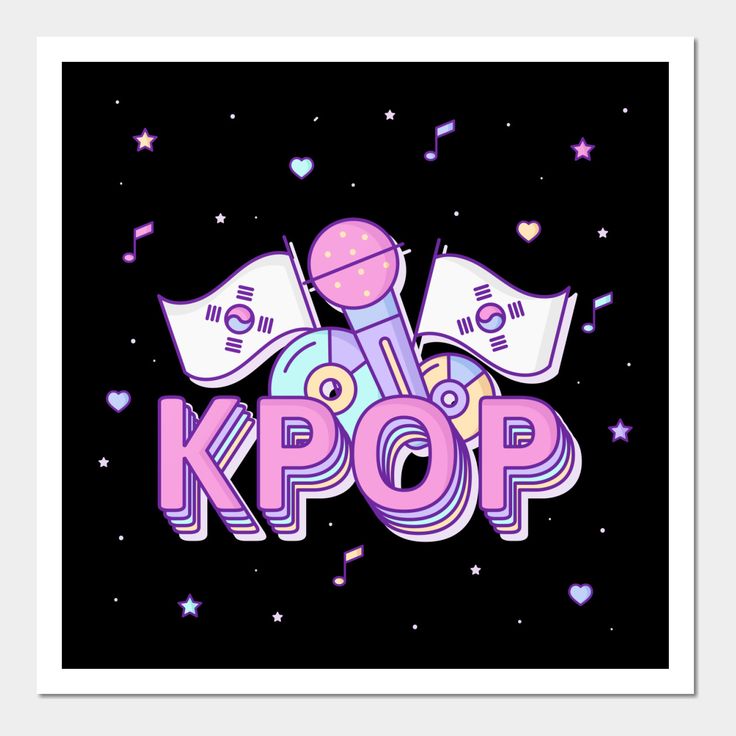 This contains an image of kpop logo