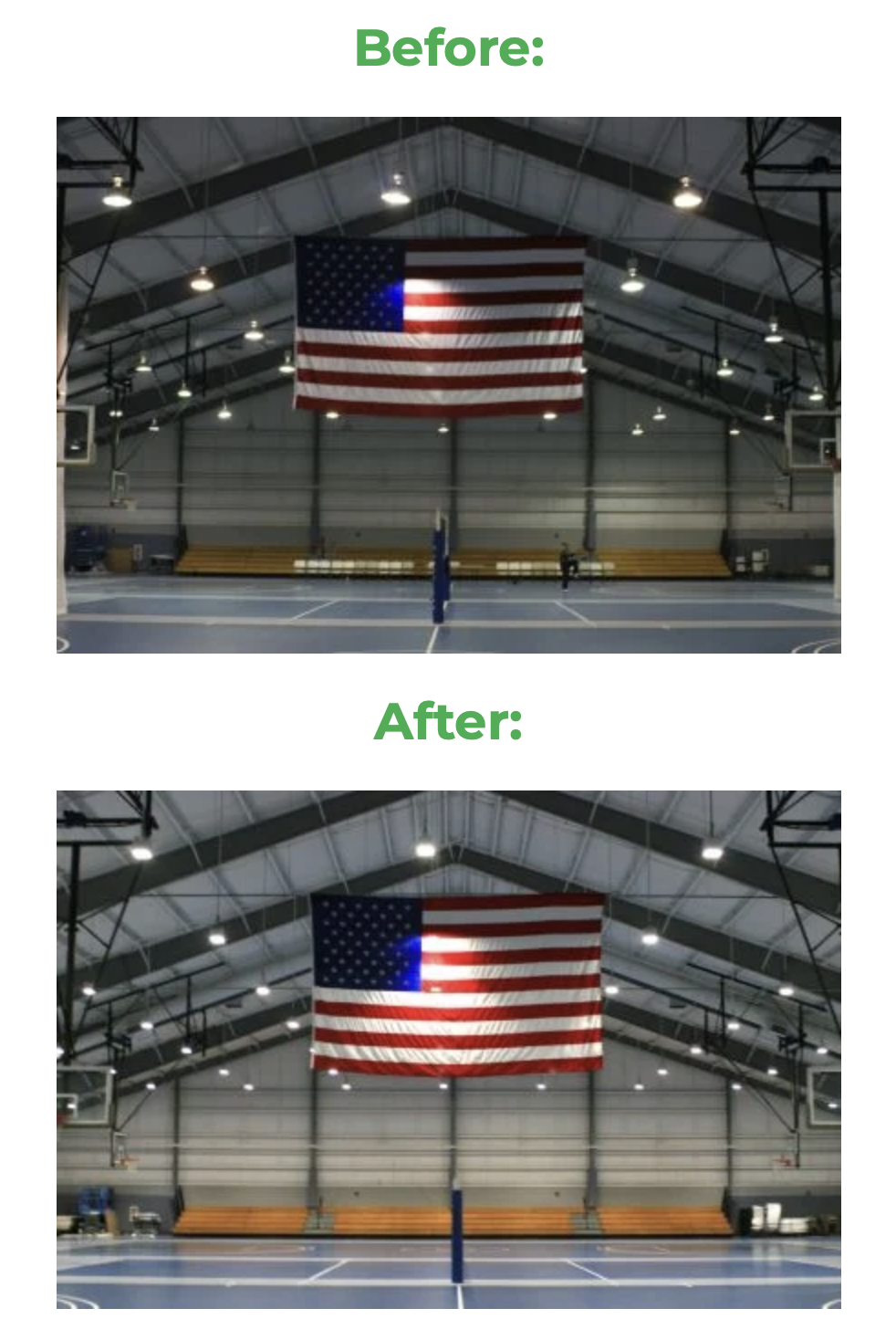 Before & After LED Lighting Upgrade in a Gym | Stouch Lighting