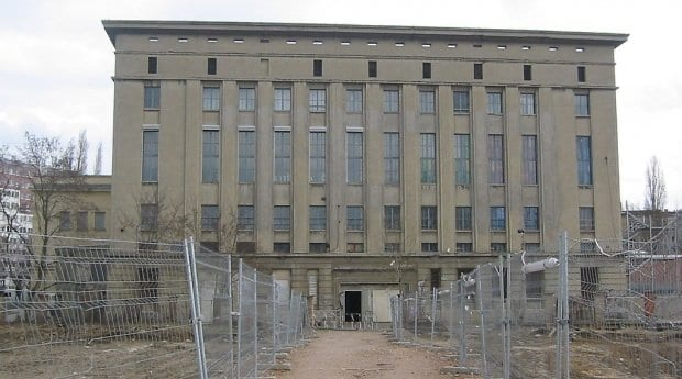 gay sex club exterior of Berghain and Lab.oratory located in the gay hookup club area of berlin, germany