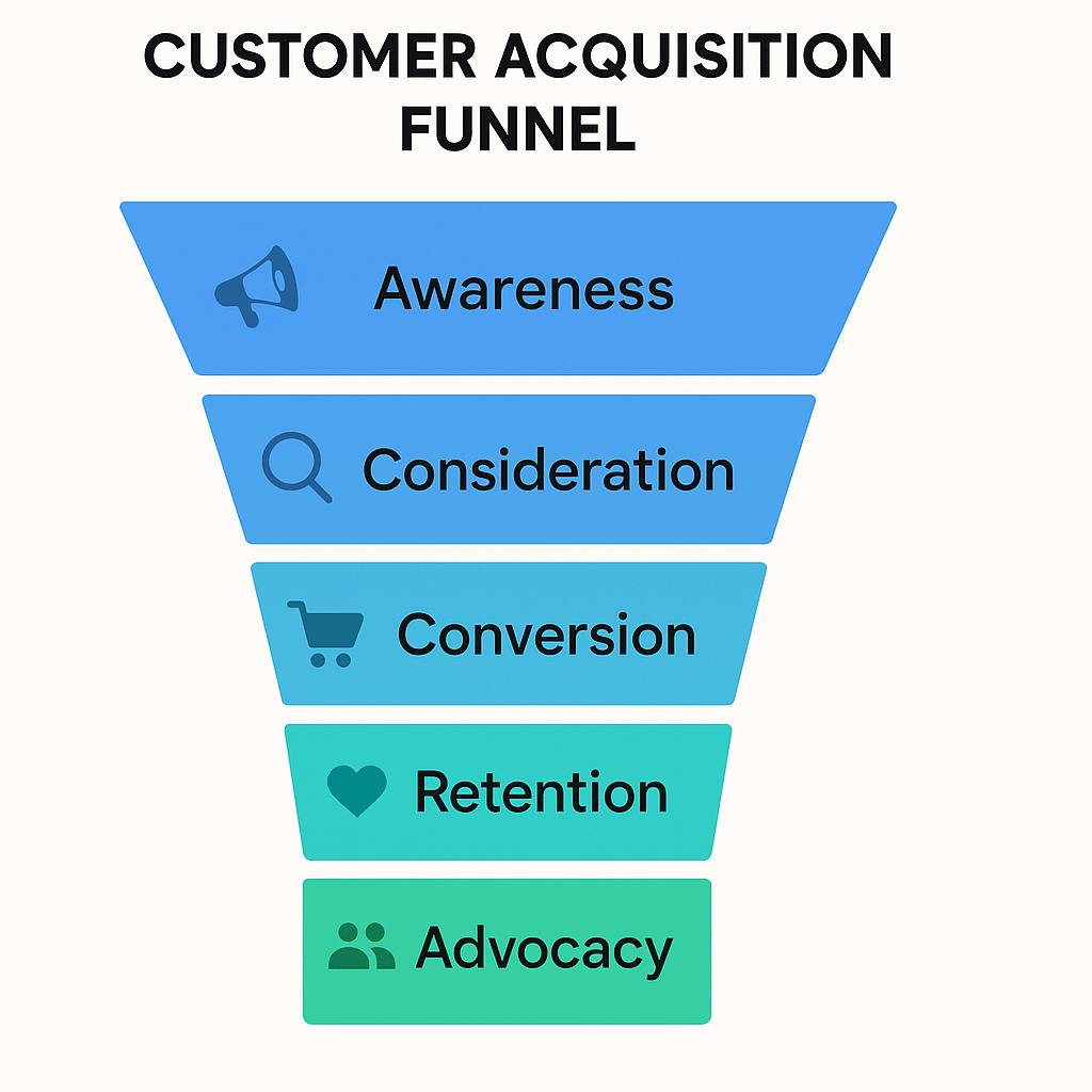 customer acquisition funnel seven income