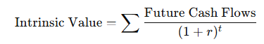 Discounted Cash Flow (DCF) Formula: