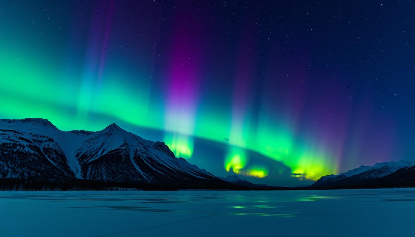 northern lights in yukon