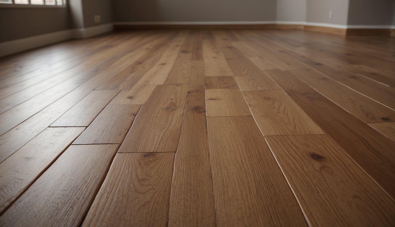 A floor with dryback LVT laying directly on the subfloor, while click LVT is shown with interlocking edges and a separate underlayment