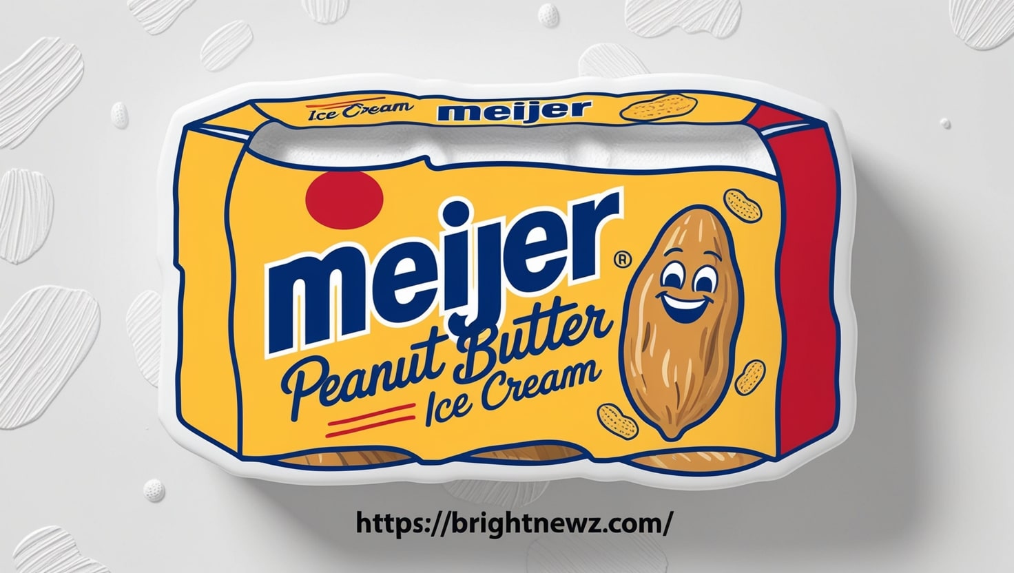 Meijer Peanut Butter Ice Cream Carton