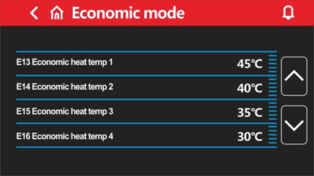 economic mode of heat pump R290 controller