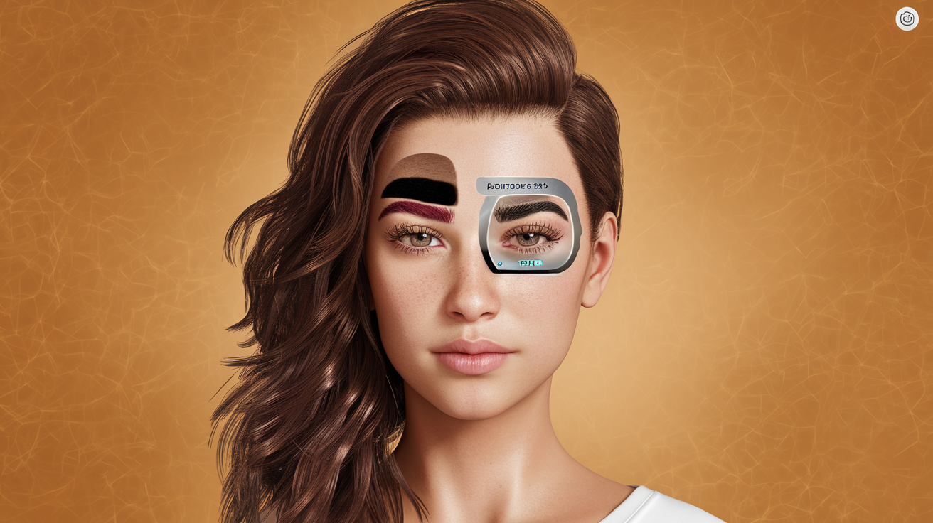 How to make eyebrows see through under hair vroid