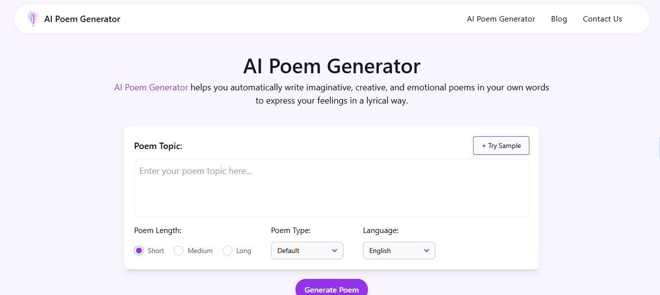 AI poem Generator