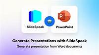 Generate PowerPoint with AI from any Word document - SlideSpeak