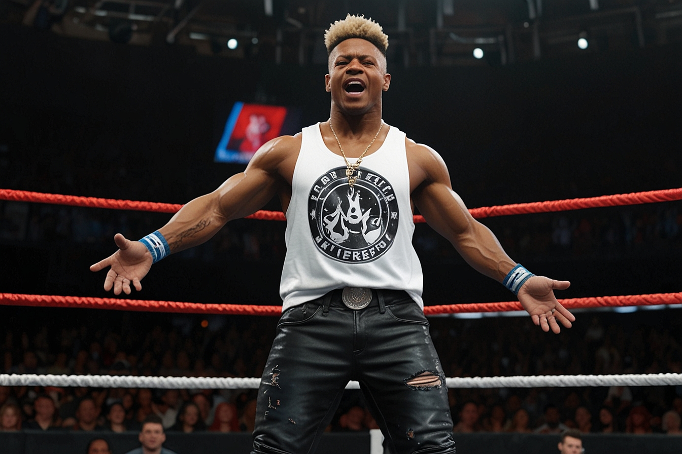 Lio Rush dancing GIF