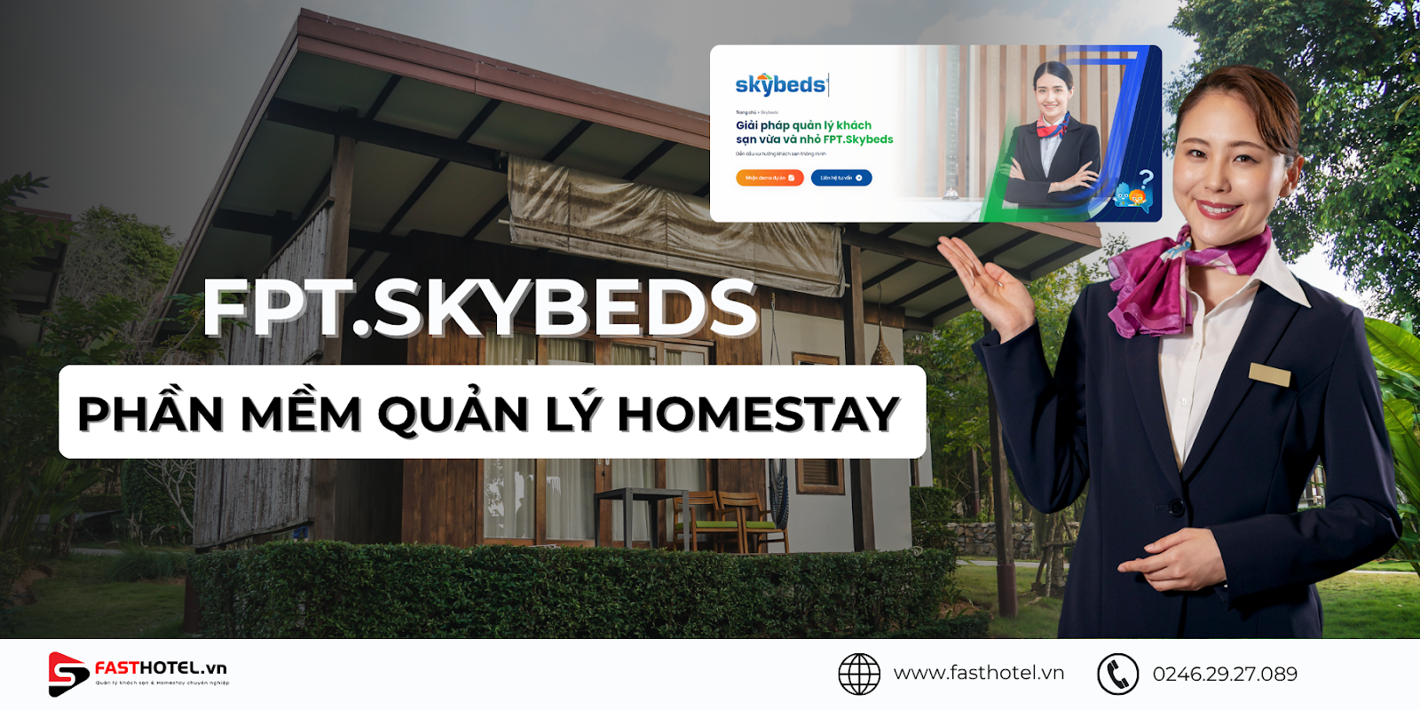 FPT.Skybeds - Phần mềm quản lý homestay hiệu quả
