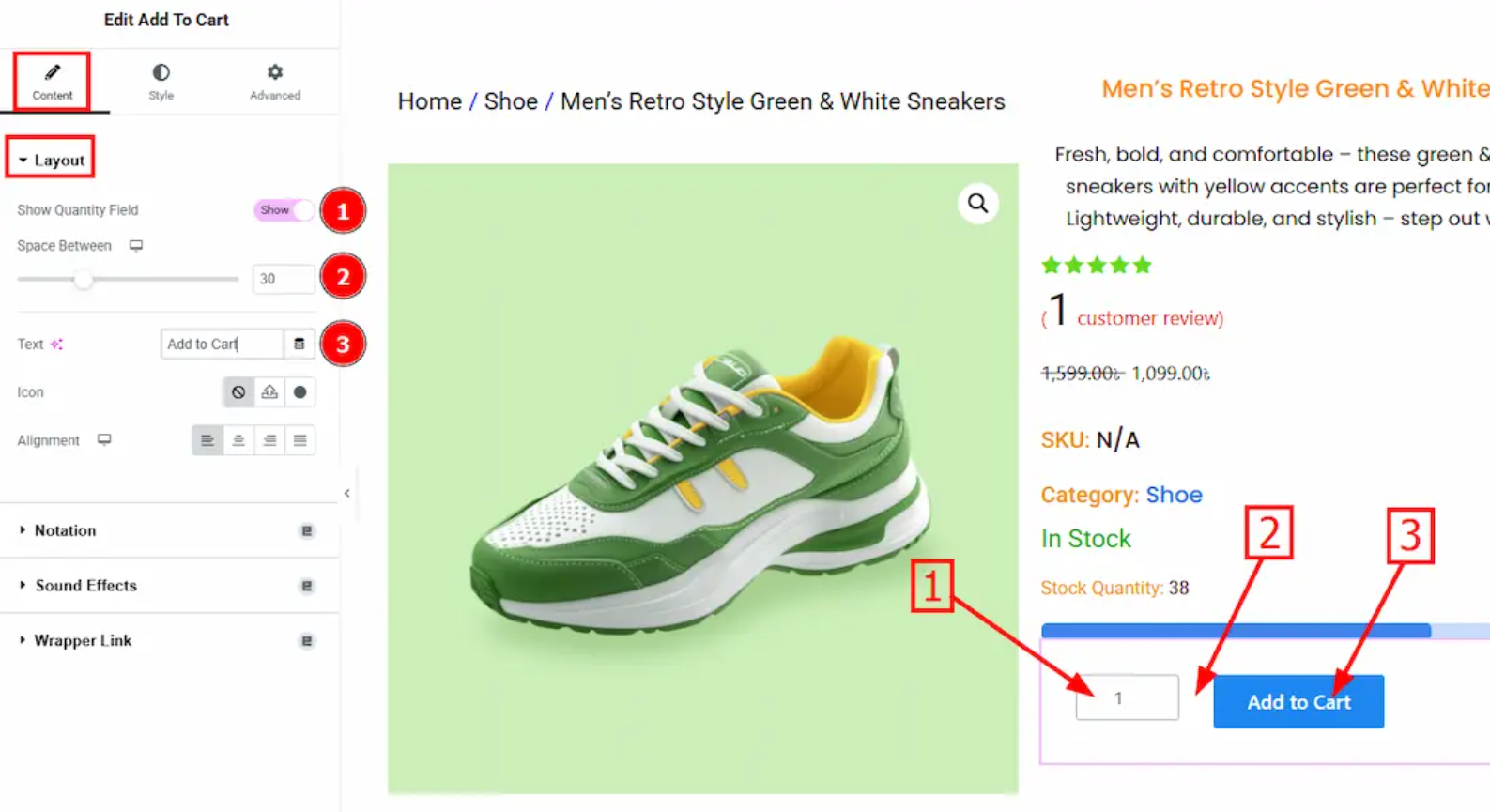 Configure the Content Tab