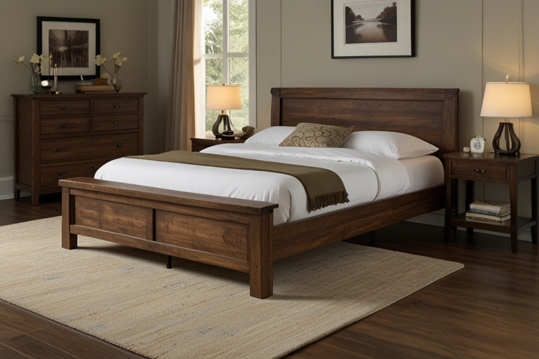 Wood King Bed Frame