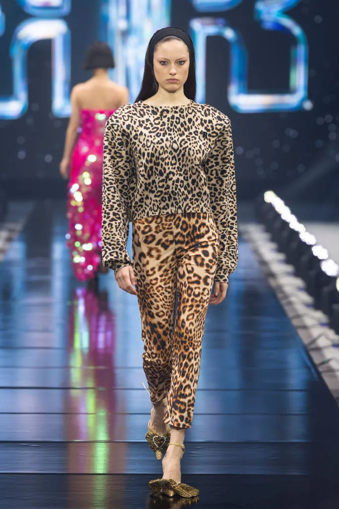 leopard on leopard print