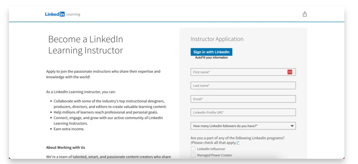 Become a Linkedin Learning Instructor