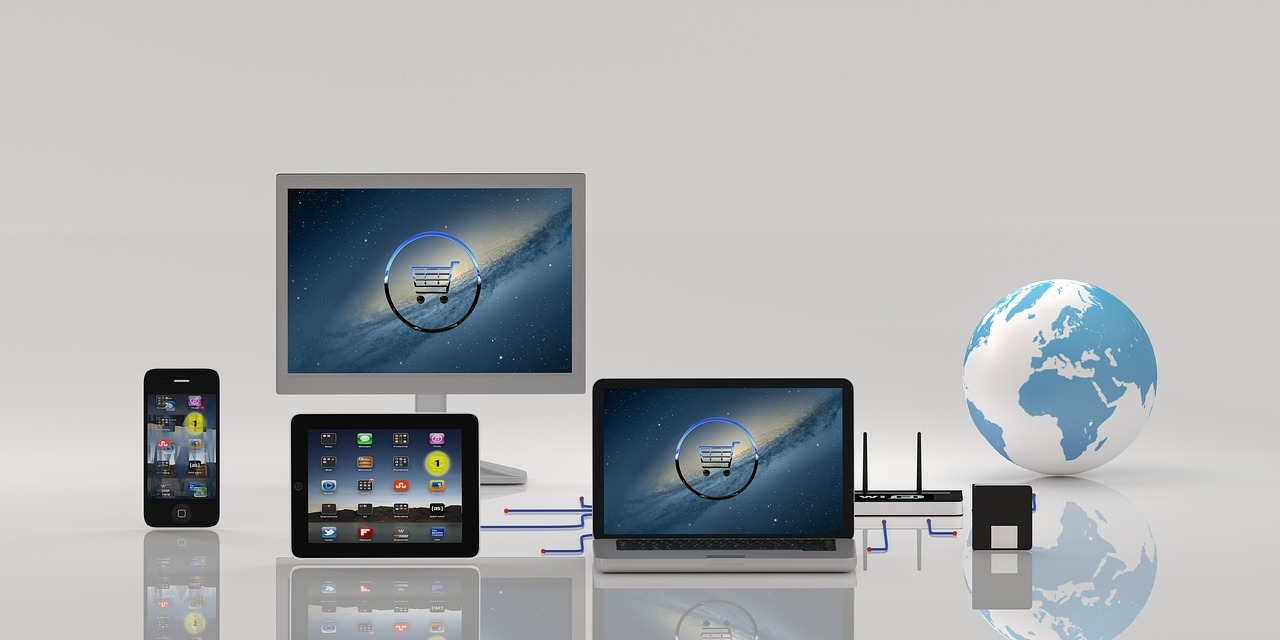 digital storefront multiple screens image
