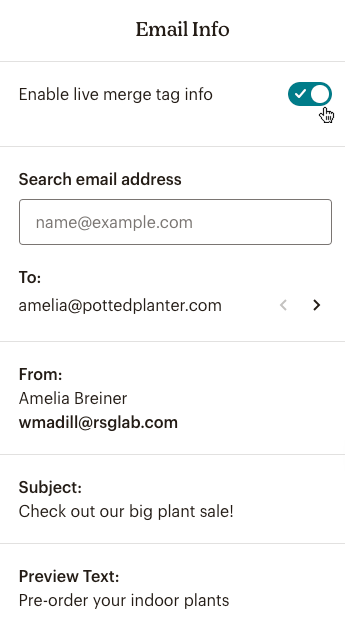 mailchimp email testing
