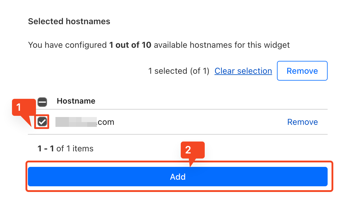 Select your hostname