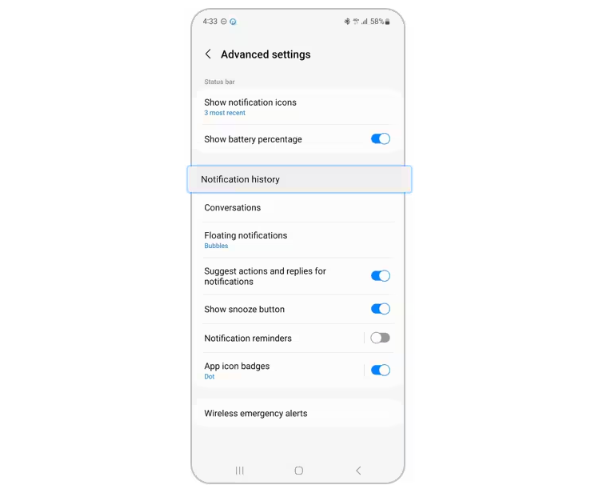 How To Check Notification History On Android 7
