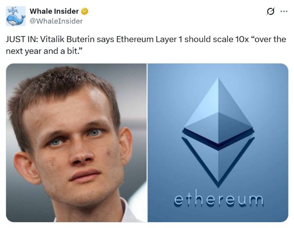Vitalik Buterin Ethereum blockchain X