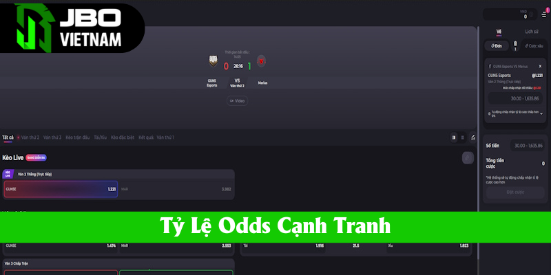 Top 5 game cá cược Esports được ưa chuộng nhất JBO có Odds hấp dẫn