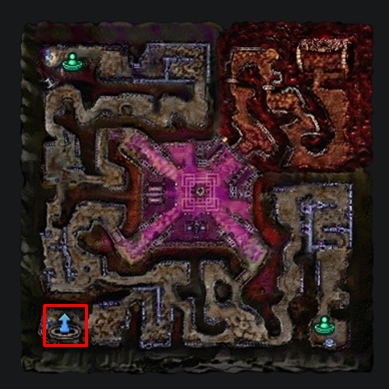 Porta Inferno entry location