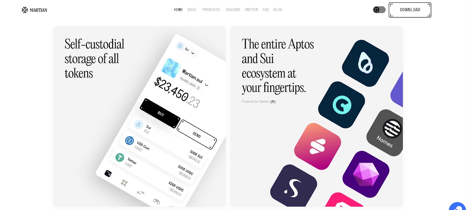 информация о Martian Wallet