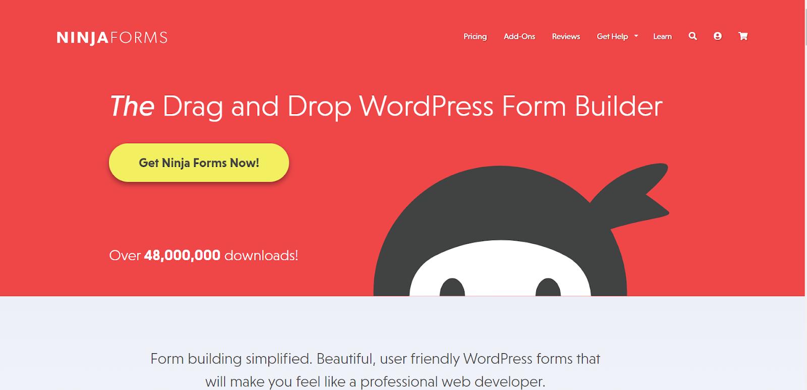 Ninja Forms es un complemento para crear formularios