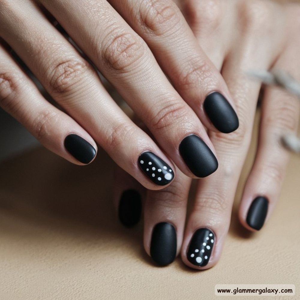 Dark Winter Nails having Minimalist Dark Nails
