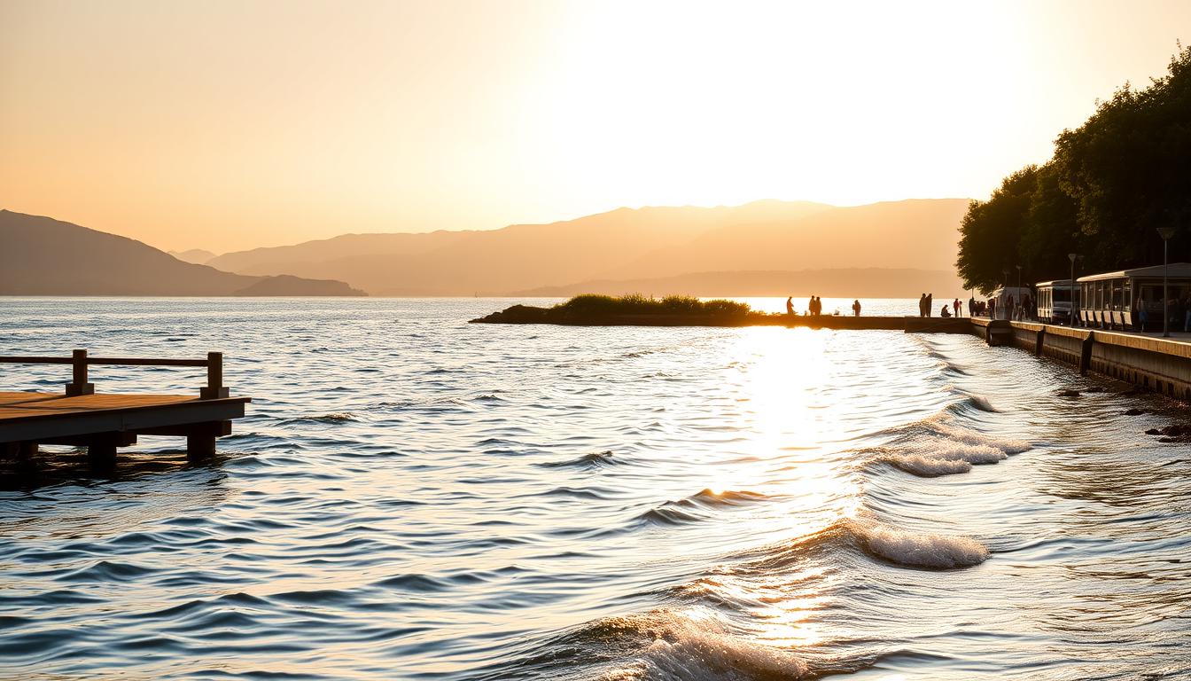 Scenic views of Lake Geneva