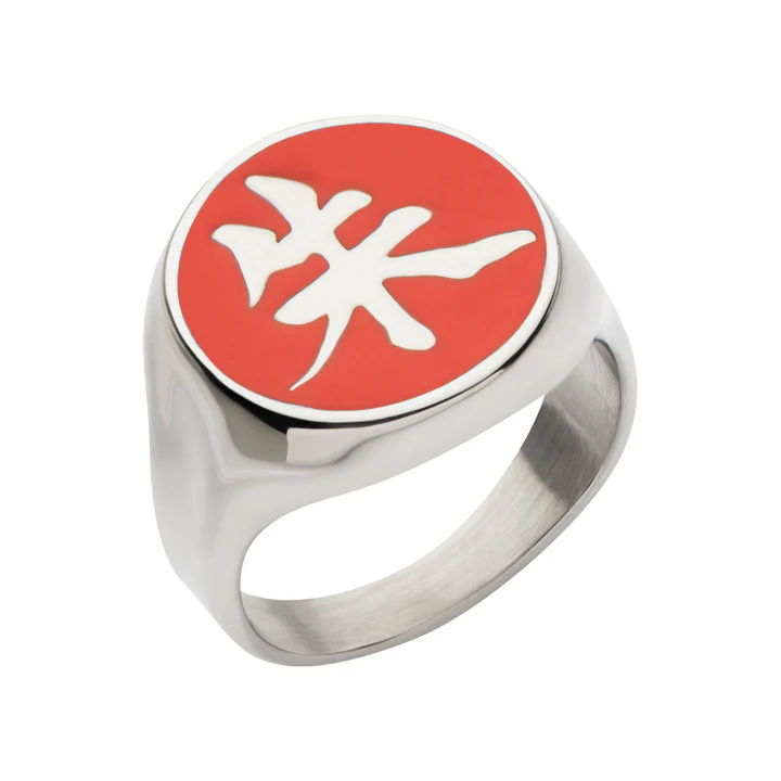 Naruto jewelry Konoha symbol ring