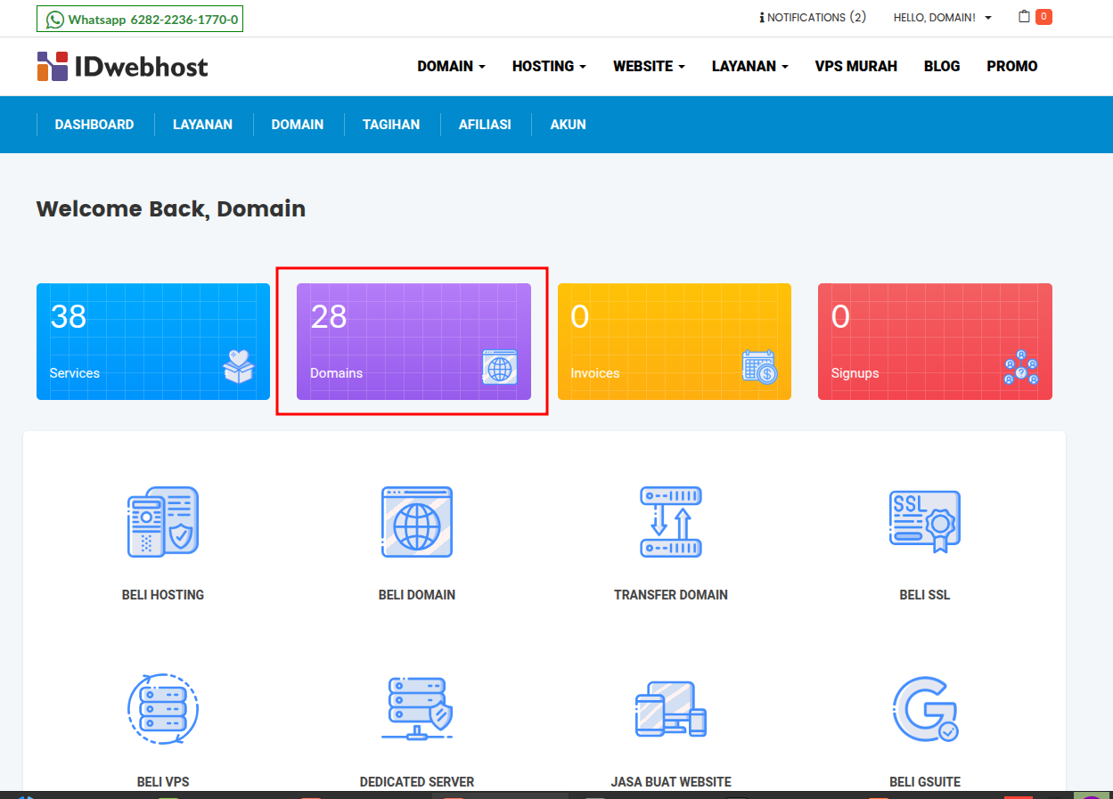 Cara Setting Domain di Cloudflare