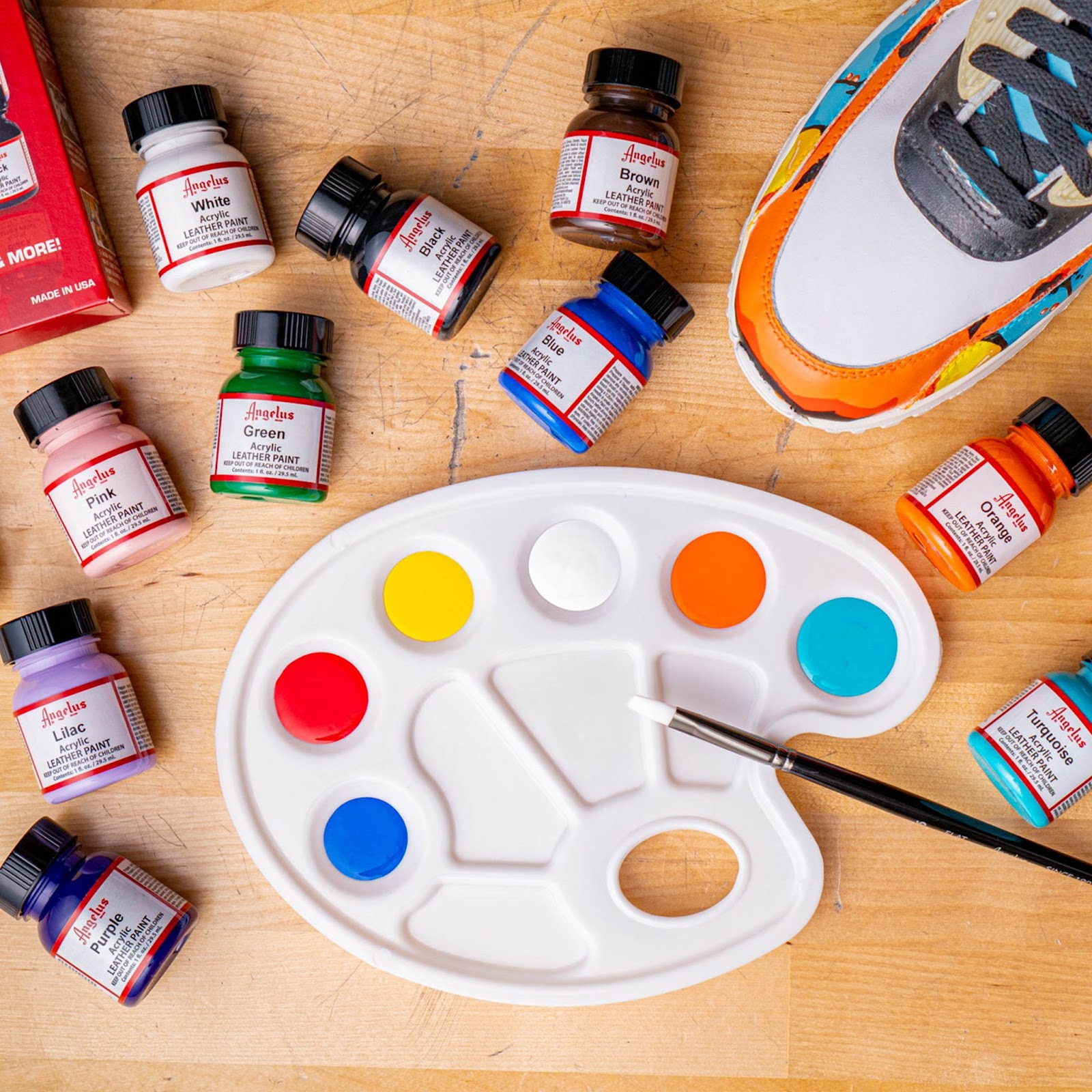 Acrylic leather paint