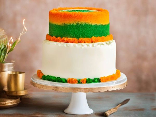 Celebrating Independence Day with an Indian Flag Themed Cake Design