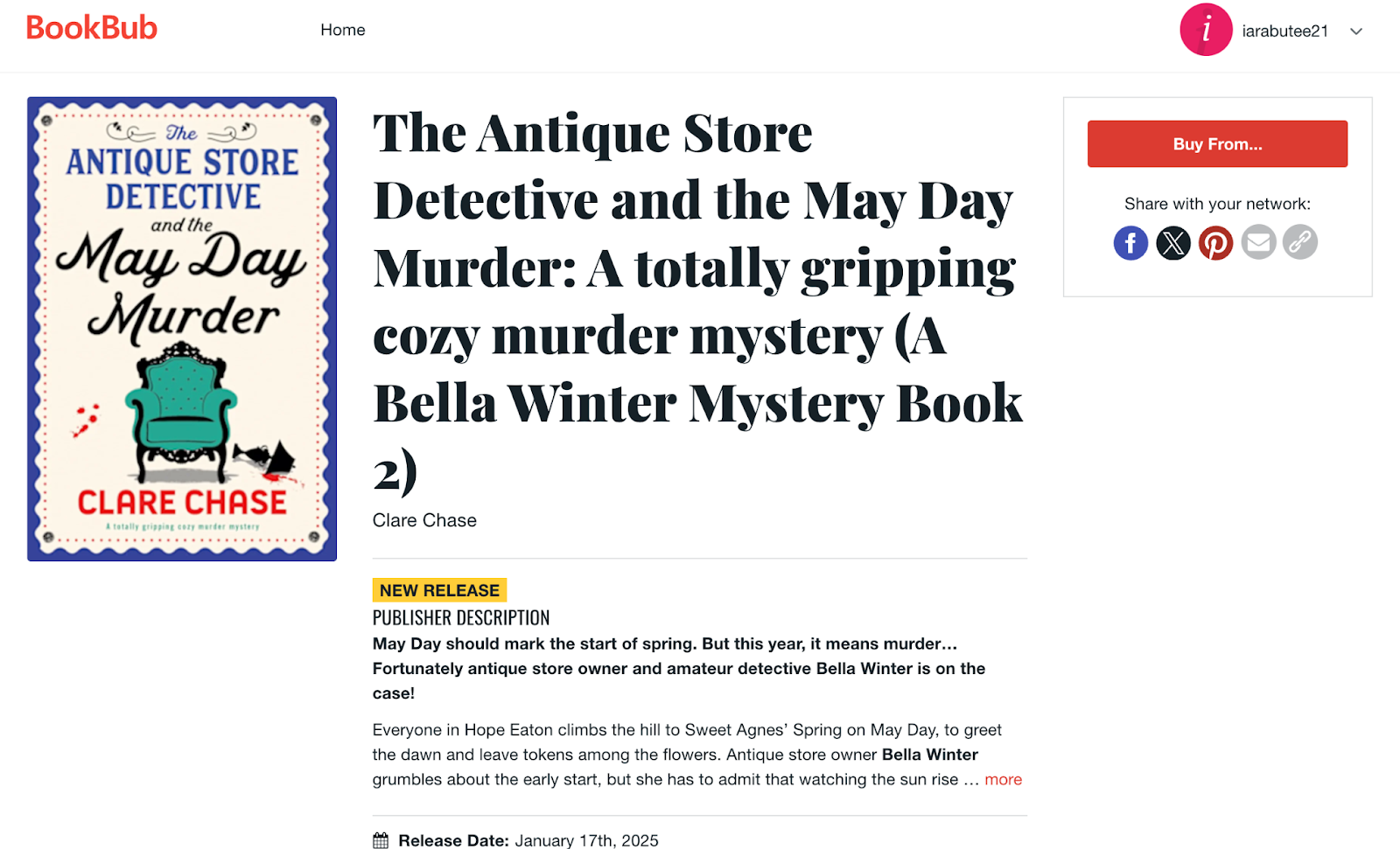 image of The Antique Store Detective and the May Day Murder book