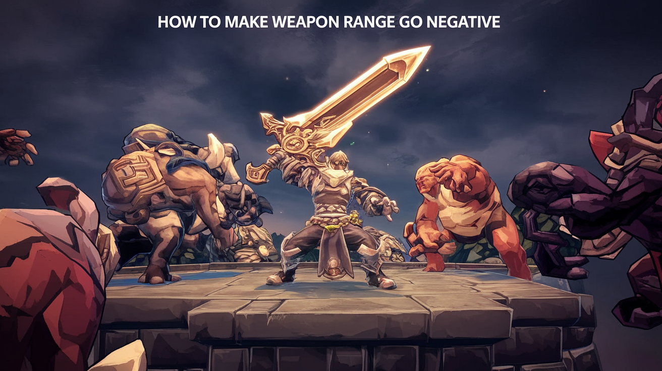 aqw how to make weapon range go negative