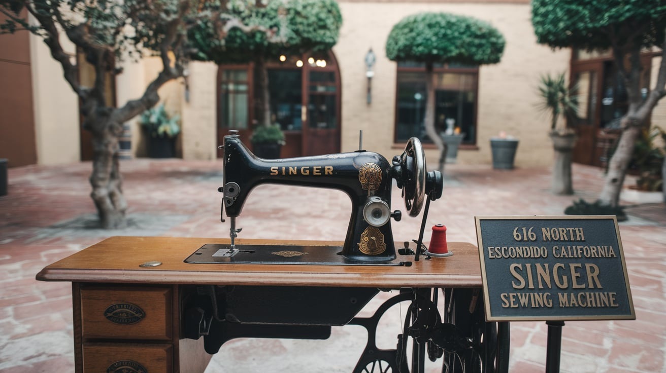  616 North Escondido California Singer Sewing Machine