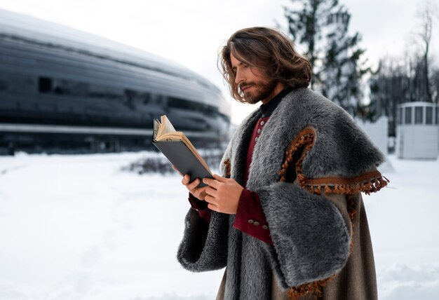 A Christian is reading through a book