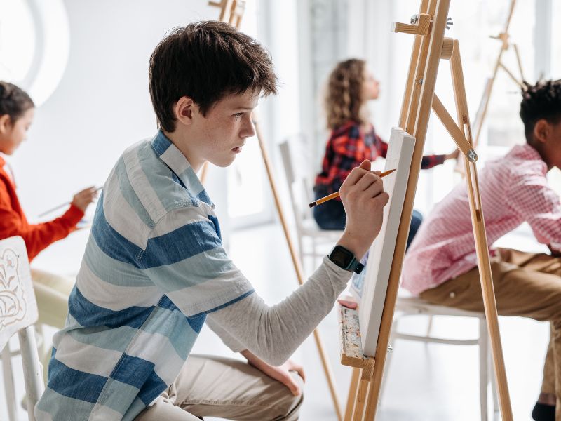 brincadeiras para festa infantil  pintura em tela