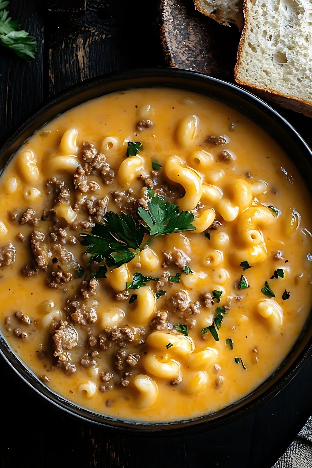 Macaroni Cheeseburger Soup Recipe