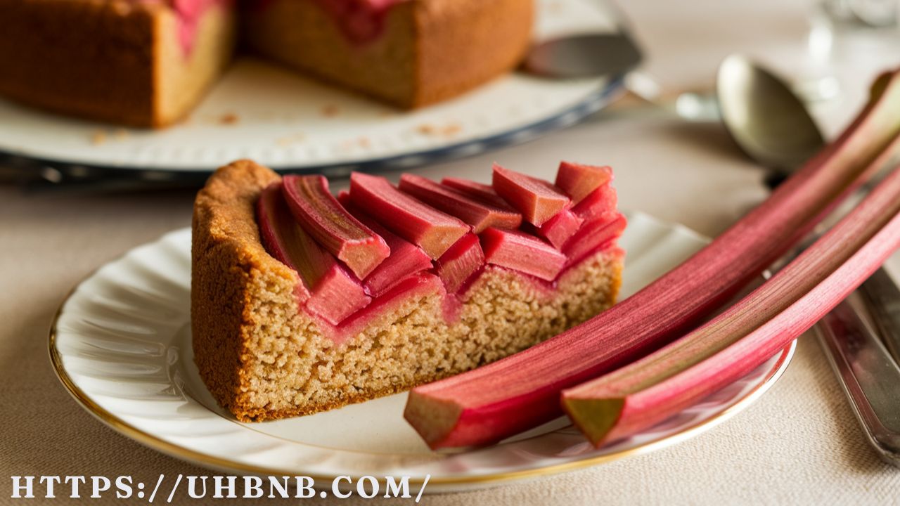 Omas Old-Fashioned Rhubarb Cake