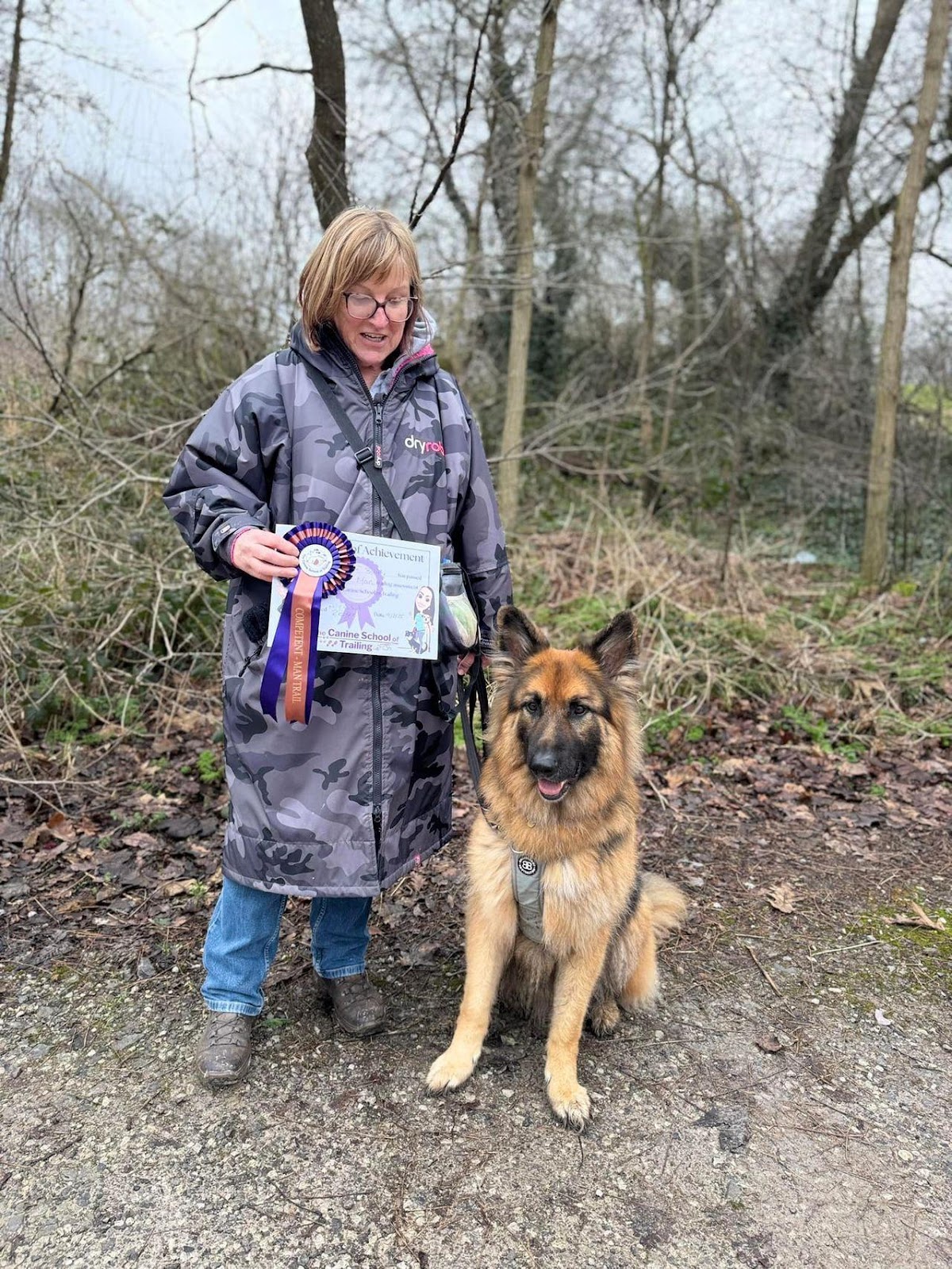 Team Buddy with thier Competent Certificate and Rosette