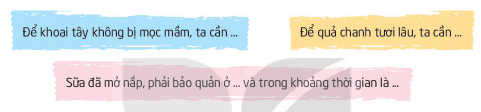 TUẦN 22SINH HOẠT DƯỚI CỜ: ĂN UỐNG LÀNH MẠNH- Giao lưu với bác sĩ dinh dưỡng hoặc các cô bác nấu bếp về chủ đề  Ăn uống lành mạnh”.- Rút ra bài học về việc đảm bảo sức khoẻ, phòng tránh bệnh tật bằng cách giữ gìn vệ sinh an toàn thực phẩm.Đáp án chuẩn: - Học sinh tự thực hiện- Bài học: Không ăn đồ quá hạn sử dụng, không uống nước lã, không ăn đồ đã có hiện tượng mốc, ăn những thực phẩm tươi sạch, ăn ngay sau khi thức ăn vừa nấu xong hoặc vừa chuẩn bị xongĂN SẠCH1. Kể chuyện tương tác về các bạn thích ăn đồ ăn nhanhĐưa ra những lí lẽ để thuyết phục các nhân vật trong câu chuyện lựa chọn thói quen ăn uống phù hợp.Đáp án chuẩn: - Chúng ta không nên ăn đồ ăn nhanh vì:Không đảm bảo vệ sinh an toàn thực phẩmCung cấp nhiều chất béo và cholesterol cho cơ thể gây bệnh béo phì, máu nhiễm mỡ, ung thư,...Một số loại thức ăn nhanh chứa hàm lượng muối và chất bảo quản cao, dễ dẫn đến các bệnh về tim, thận, làm tăng huyết áp,...Sử dụng thức ăn nhanh nhiều còn có thể khiến chúng ta bị thiếu chất và mất cân đối về dinh dưỡng.2. Chơi trò chơi “Thám tử sạch”- Cùng “Thám tử sạch” điều tra, truy tìm dấu vết của thực phẩm bẩn.- Mỗi tổ hoặc nhóm nhập vai kiểm tra từng khu vực để thực phẩm Đáp án chuẩn: Học sinh tự thực hiệnHoạt động sau giờ họcCùng người thân kiểm tra thực phẩm tại gia đình để đảm bảo vệ sinh an toàn thực phẩm: loại bỏ những thức ăn hỏng, ôi thiu, quá hạn,..Đáp án chuẩn: Em kiểm tra rau, củ quả xem còn tươi không. Nước uống đã để lâu chưa nếu đã để lâu phải đổ bỏ. Cơm nguội đã mốc meo xanh phải bỏ điTHỰC PHẨM SẠCHChia sẻ với bạn kinh nghiệm phát hiện thực phẩm không an toàn và lựa chọn những thực phẩm sạchNêu những giác quan cần sử dụng để đánh giá thực phẩm an toàn hay không an toàn.Nêu những kiến thức em mới biết thêm về cách lựa chọn thực phẩm sạch.Chia sẻ cách bảo quản thực phẩm sao cho tươi ngon và an toàn.Đáp án chuẩn: Những giác quan cần sử dụng để đánh giá thực phẩm an toàn hay không an toàn: thị giác, thính giác.Cách lựa chọn thực phẩm sạch:Đồ ănĐồ uốngChọn hoa quả: tươi, không bị héo, dập nát. Các đồ uống có lợi cho sức khoẻ: nước khoáng, sữa, sữa chua uống men sống,…Chọn thịt: có màu tươi, đàn hồi tốt, săn chắc, không có mùi và không bị nhão, chảy nước.Chọn rau: tươi, không bị héo, dập nát hay có lá vàng. Các đồ uống nên hạn chế: nước ngọt, nước có ga,…Chọn đồ đóng sẵn: bao bì còn nguyên vẹn, ngày sản xuất mới và hạn sử dụng xa.Cách bảo quản thực phẩm:Để khoai tây không mọc mầm ta cần bỏ khoai tây vào túi bóng đen, thùng gỗ, hộp các tông,.. và để ở nơi thoáng mát, tránh ánh sáng trực tiếp.Để quả chanh tươi lâu, ta cần rửa sạch, để ráo, cho và túi zip kín và bảo quản trong ngăn mát tủ lạnh.Sữa đã mở nắp, phải bảo quản ở ngăn mát tủ lạnh và trong khoảng thời gian 1-2 ngày kể từ khi mở nắp.Hoạt động sau giờ học