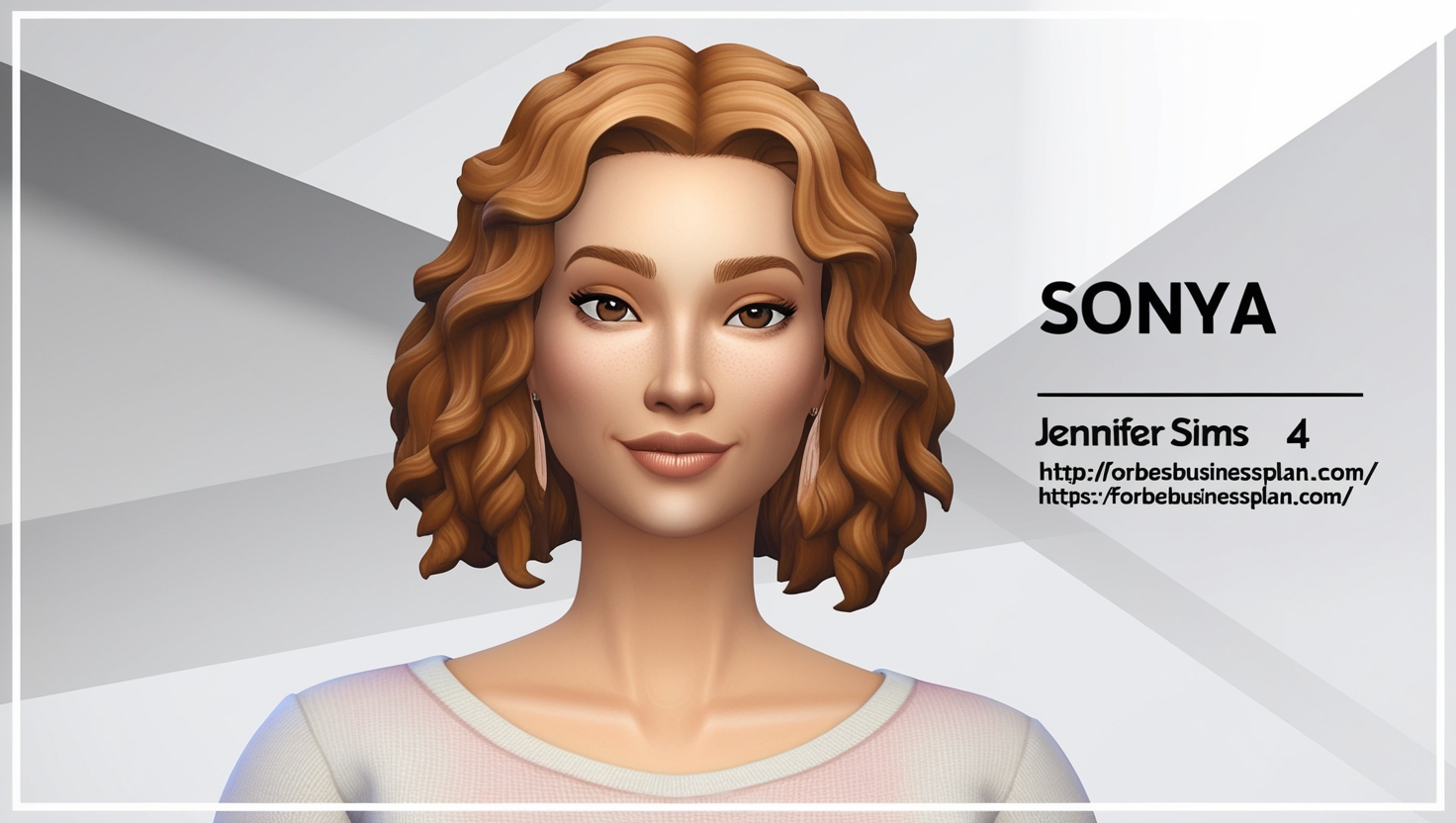 Sims 4 Sonya Sims Jennifer Hair Retexture