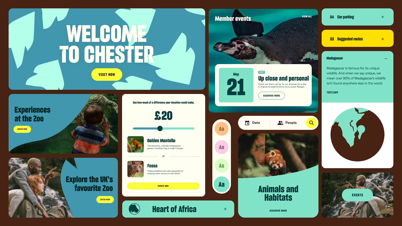 Image from the Chester Zoo's Branding: A Force for Nature article on Abduzeedo