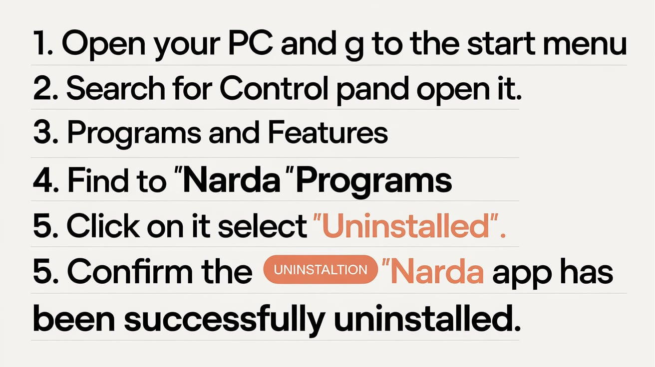 How to Delete Narda App on PC Computer