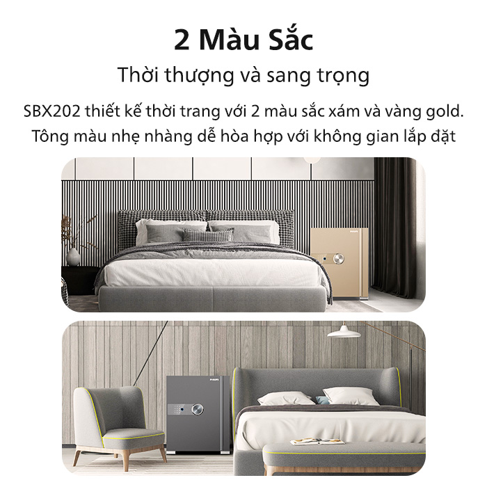 2 màu sắc hoàn thiện sang trọng