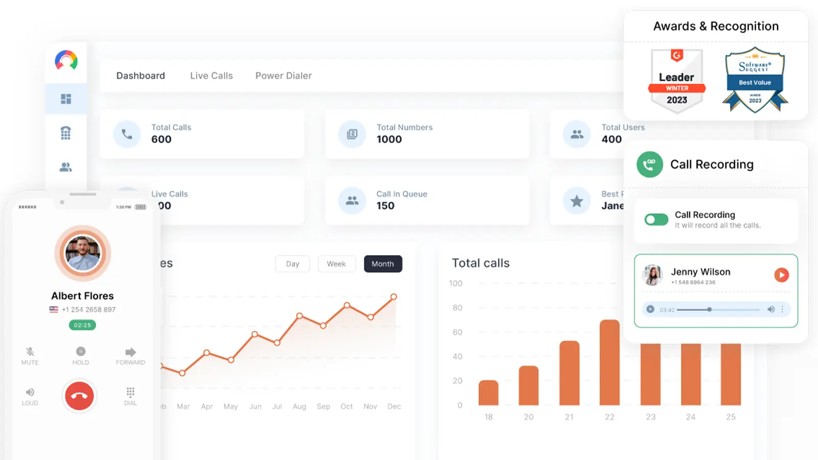 callhippo dashboard 