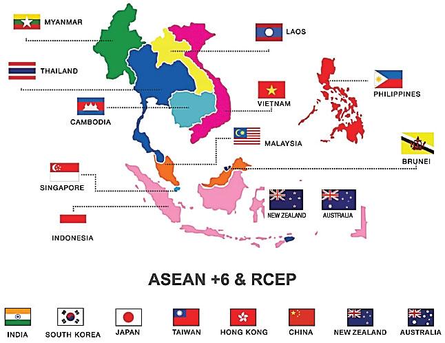 A map of different countries/regions with flagsDescription automatically generated